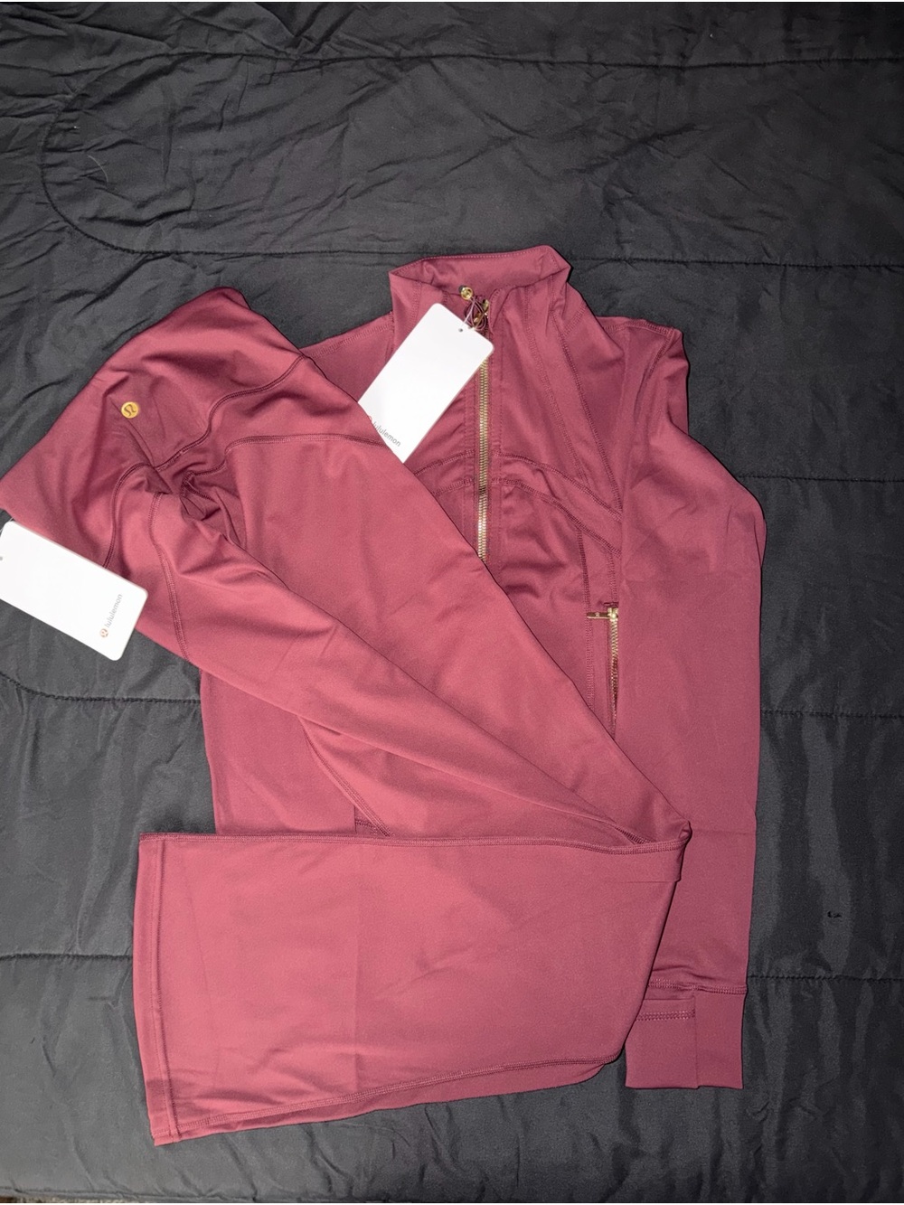Women’s Zip-Front Active set Jacket and flared leggings